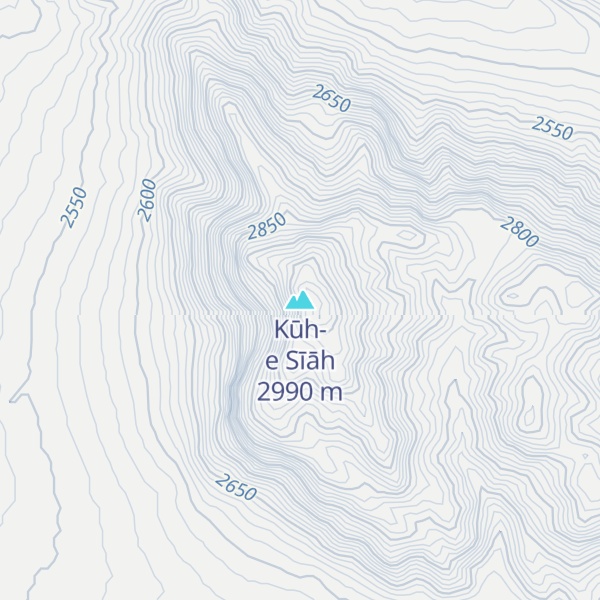 Map of Kūh-e Sīāh