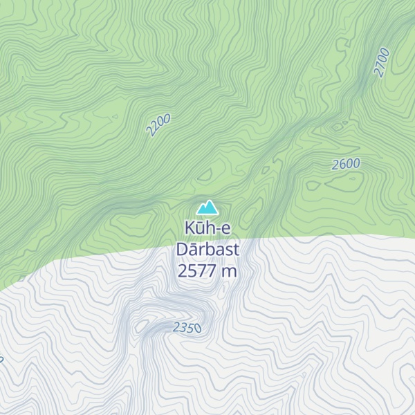 Map of Kūh-e Dārbast