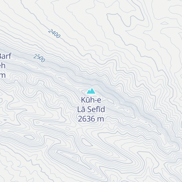Map of Kūh-e Lā Sefīd