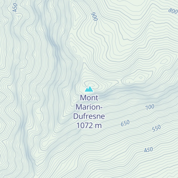Map of Mont Marion-Dufresne