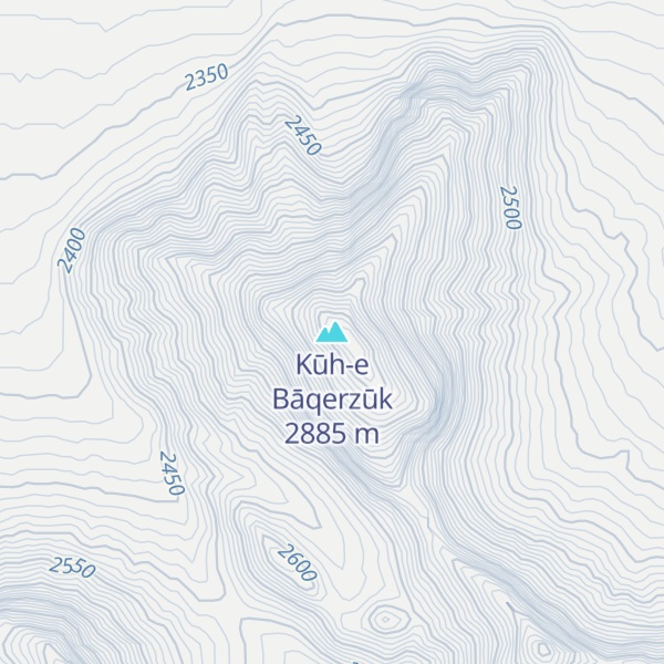 Map of Kūh-e Bāqerzūk