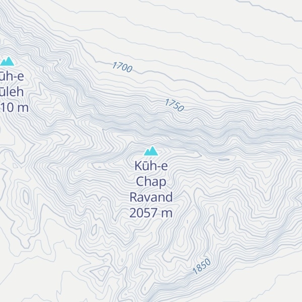 Map of Kūh-e Chap Ravand