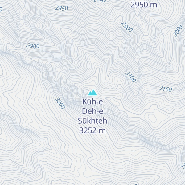 Map of Kūh-e Deh-e Sūkhteh