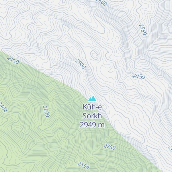Map of Kūh-e Chahār Makān