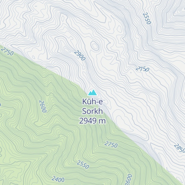 Map of Kūh-e Sorkh