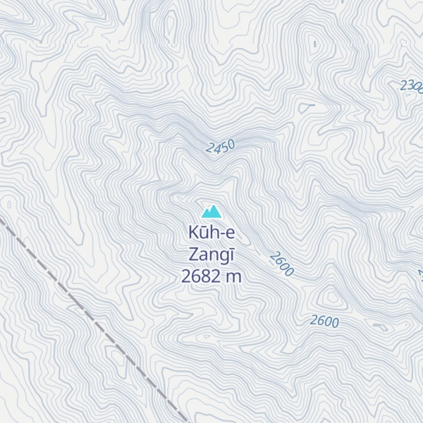 Map of Kūh-e Zangī