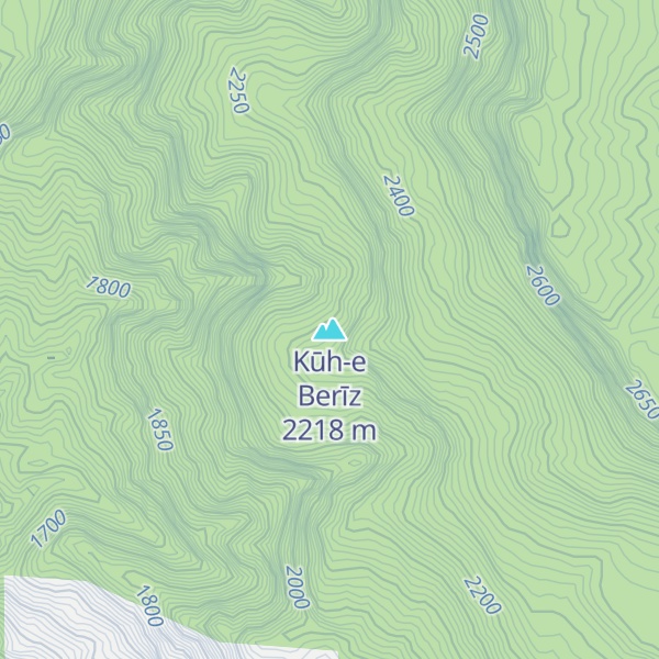 Map of Kūh-e Berīz