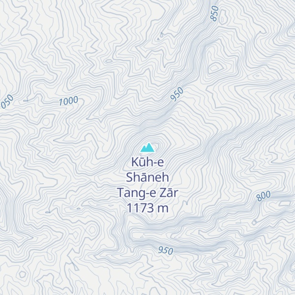 Map of Kūh-e Shāneh Tang-e Zār