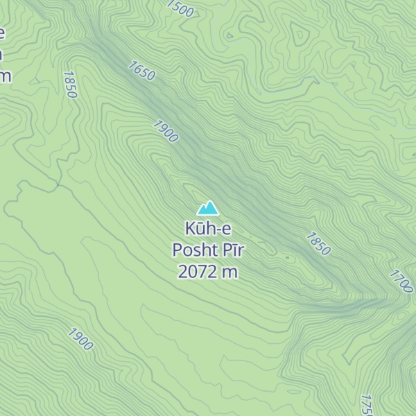 Map of Kūh-e Posht Pīr