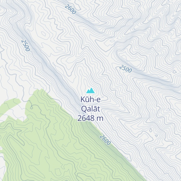 Map of Kūh-e Qalāt