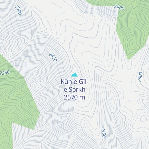 Map of Kūh-e Gīl-e Sorkh