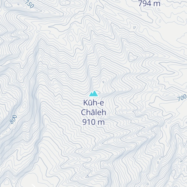 Map of Kūh-e Chāleh