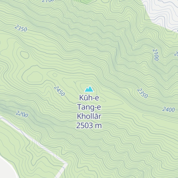 Map of Kūh-e Tang-e Khollār