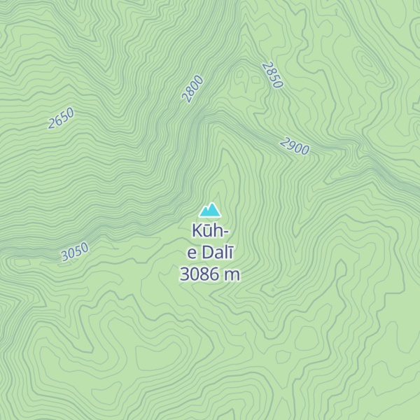 Map of Kūh-e Dalī