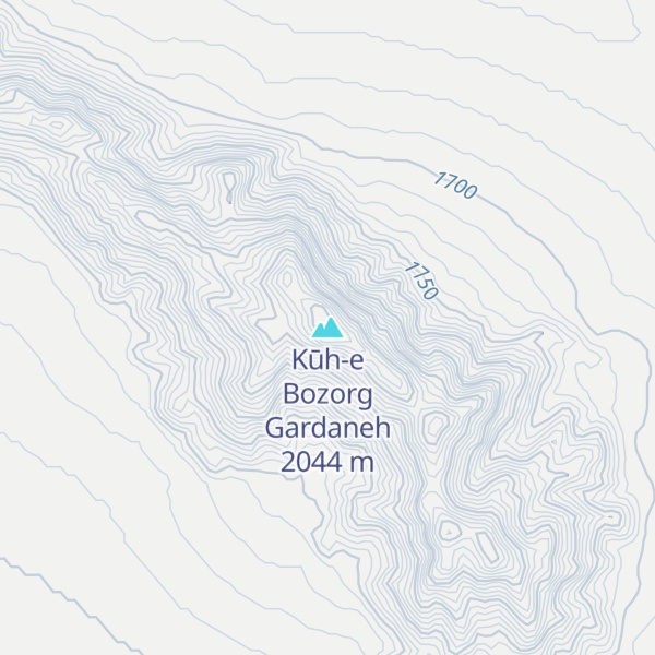 Map of Kūh-e Bozorg Gardaneh