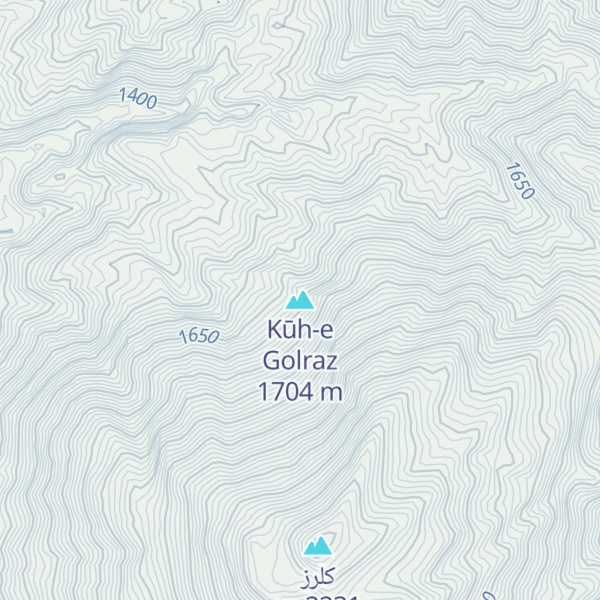 Map of Kūh-e Golraz