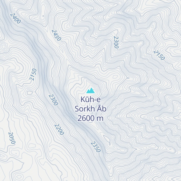 Map of Kūh-e Sorkh Āb