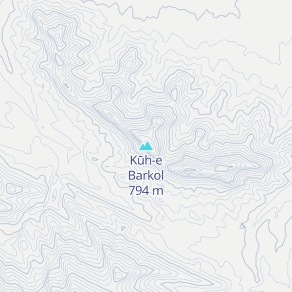 Map of Kūh-e Barkol