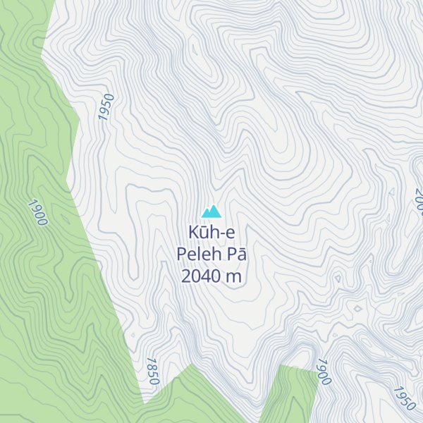 Map of Kūh-e Peleh Pā