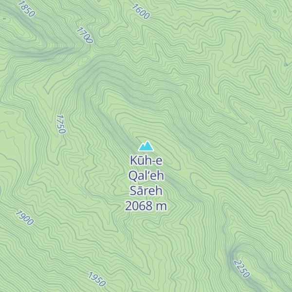 Map of Kūh-e Qal‘eh Sāreh