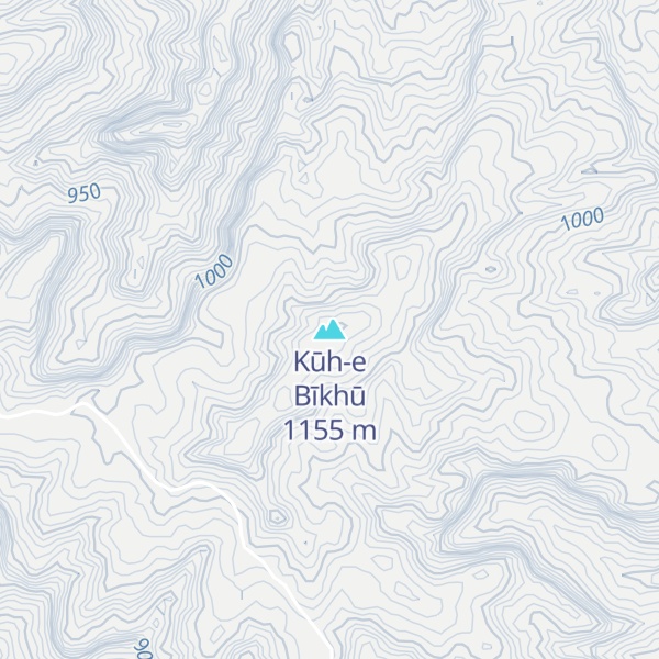 Map of Kūh-e Bīkhū