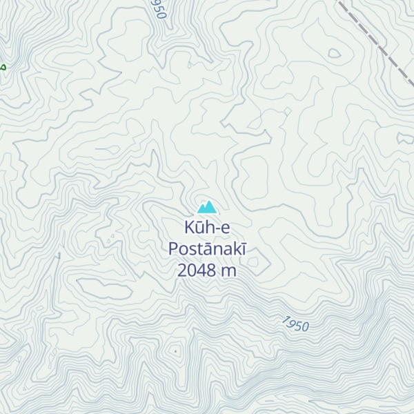 Map of Kūh-e Postānakī