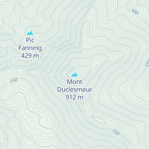 Map of Mont Duclesmeur