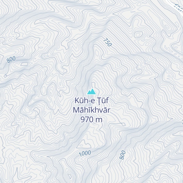 Map of Kūh-e Ţūf Māhīkhvār