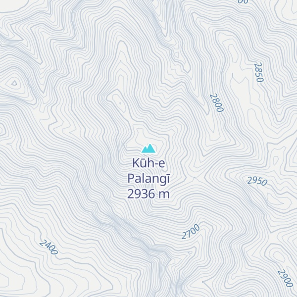 Map of Kūh-e Palangī
