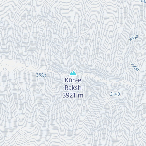 Map of Kūh-e Raksh