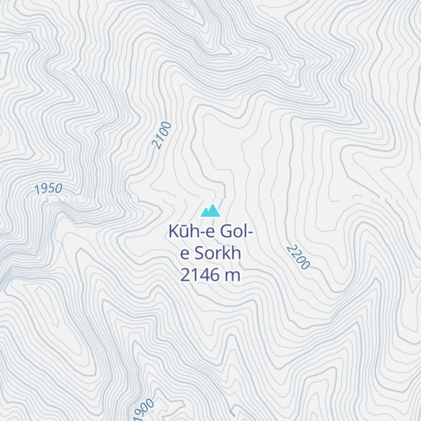 Map of Kūh-e Gol-e Sorkh