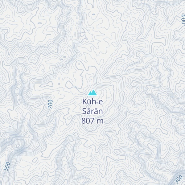 Map of Kūh-e Sārān