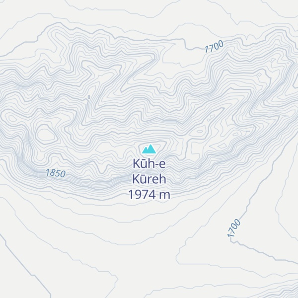 Map of Kūh-e Kūreh