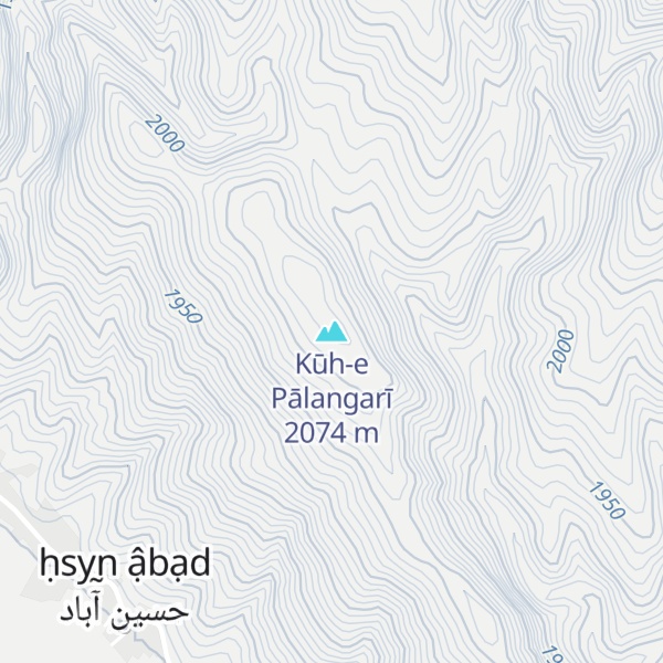 Map of Kūh-e Pālangarī