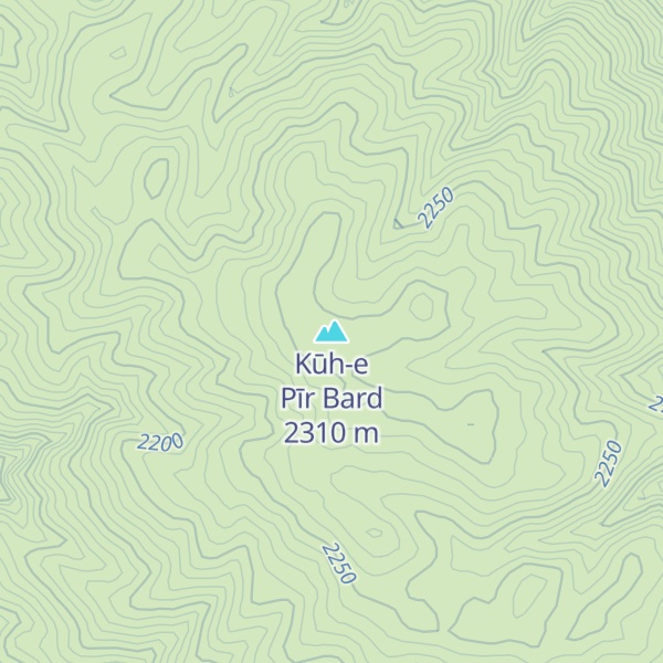 Map of Kūh-e Pīr Bard