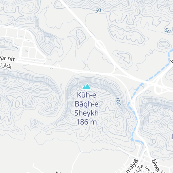 Map of Kūh-e Bāgh-e Sheykh
