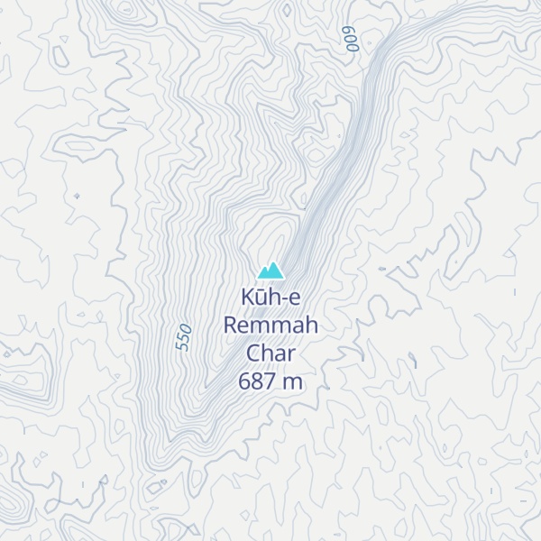 Map of Kūh-e Remmah Char