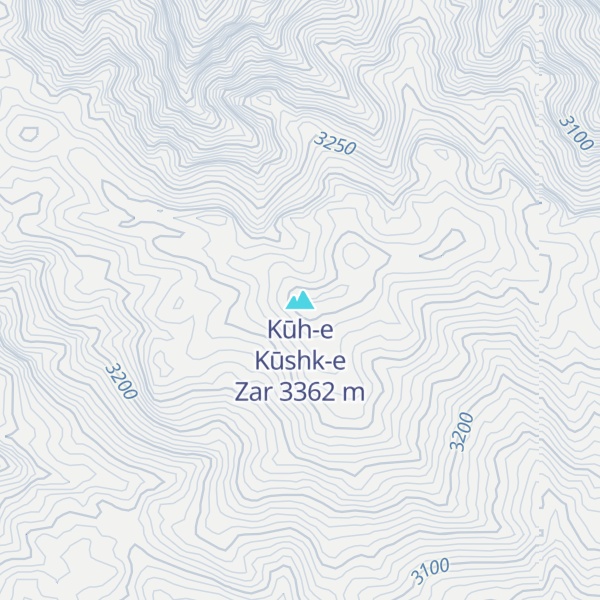 Map of Kūh-e Kūshk-e Zar