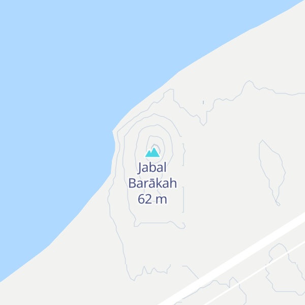 Map of Jabal Barākah