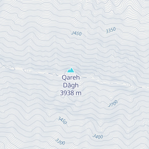 Map of Kūh-e Qezel Qareh