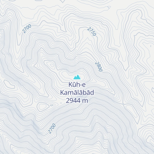 Map of Kūh-e Kamālābād
