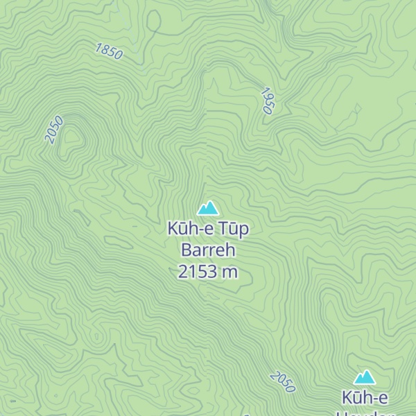 Map of Kūh-e Tūp Barreh