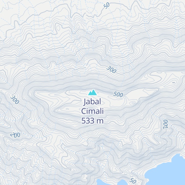 Map of Jabal Cimali