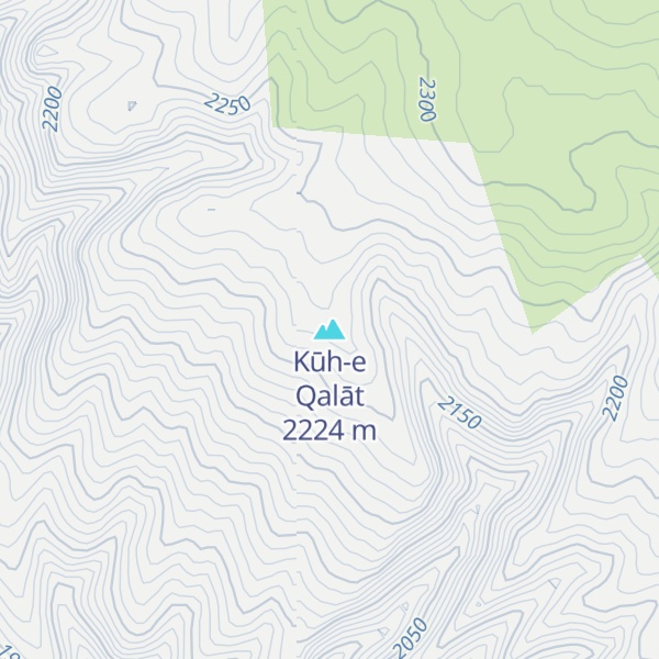 Map of Kūh-e Qalāt