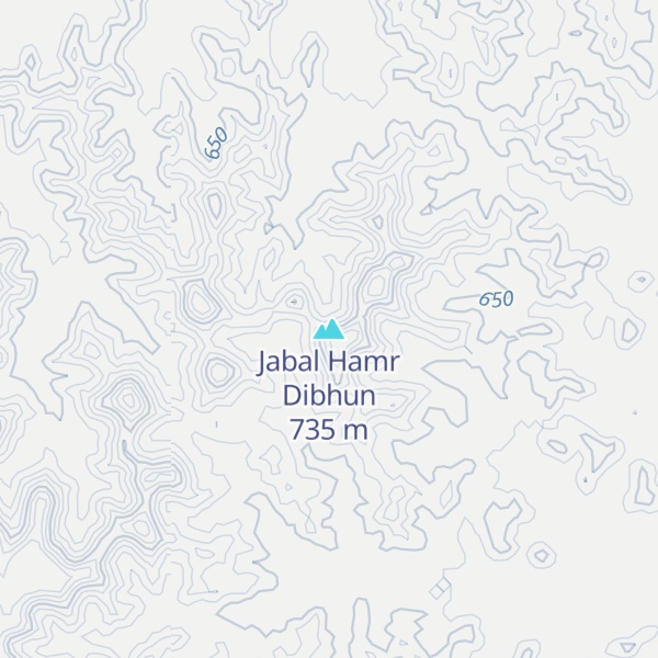 Map of Jabal Hamr Dibhun