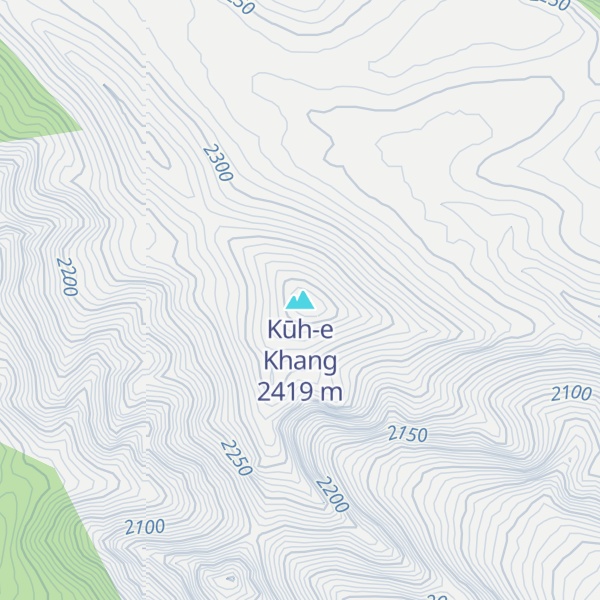 Map of Kūh-e Khang