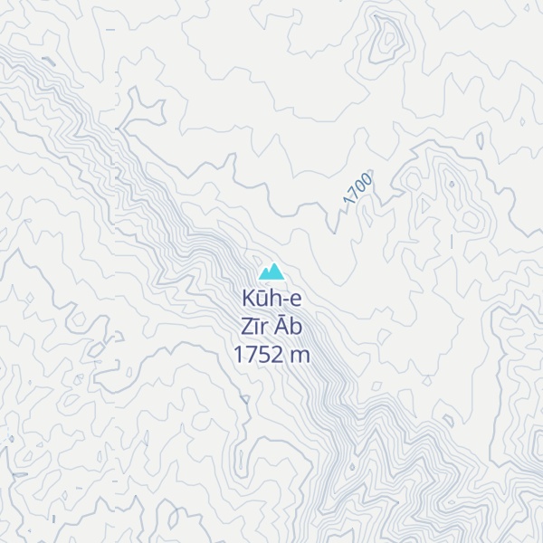 Map of Kūh-e Zīr Āb