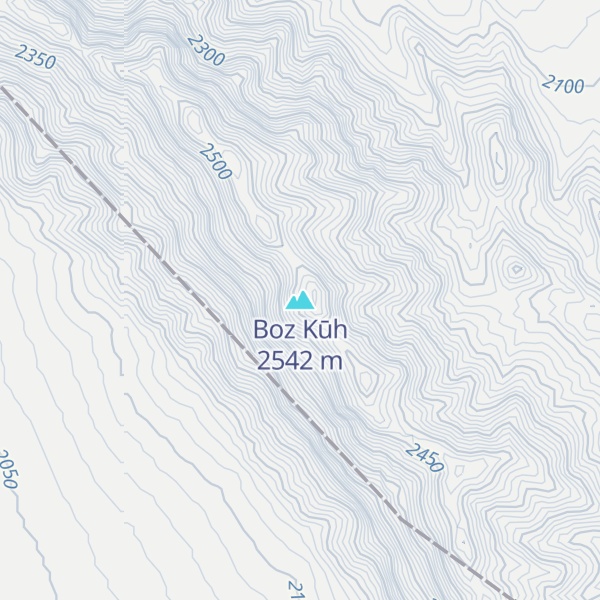 Map of Boz Kūh