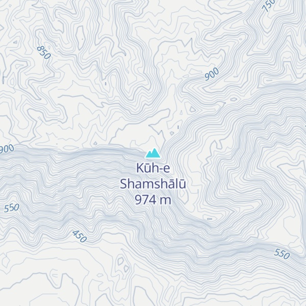Map of Kūh-e Shamshālū