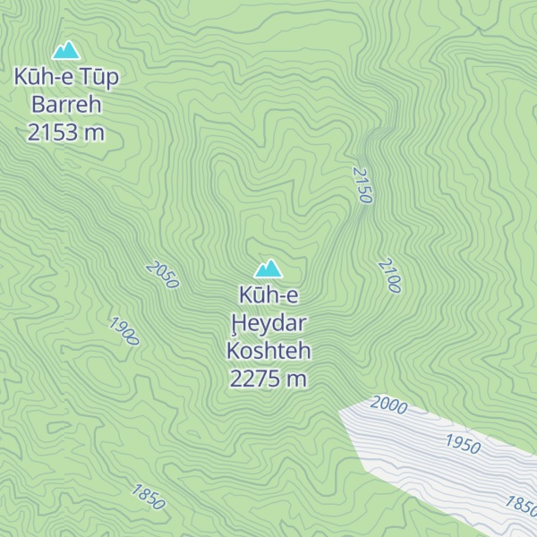Map of Kūh-e Ḩeydar Koshteh